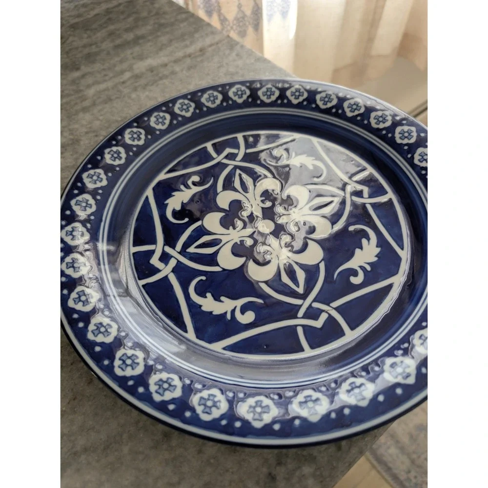 Home Catalina Blue Medallion Dinner‎ Plate
